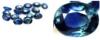 2,9Ct-VS/SI-DOCE ZAFIROS CEYLAN AZULES OVALES 4x3,1 mm