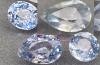 2,63Ct-VS/SI-CUATRO ZAFIROS NO TRATADOS AZUL y VERDE AZULADO 4,4 a 7,7x5 mm.